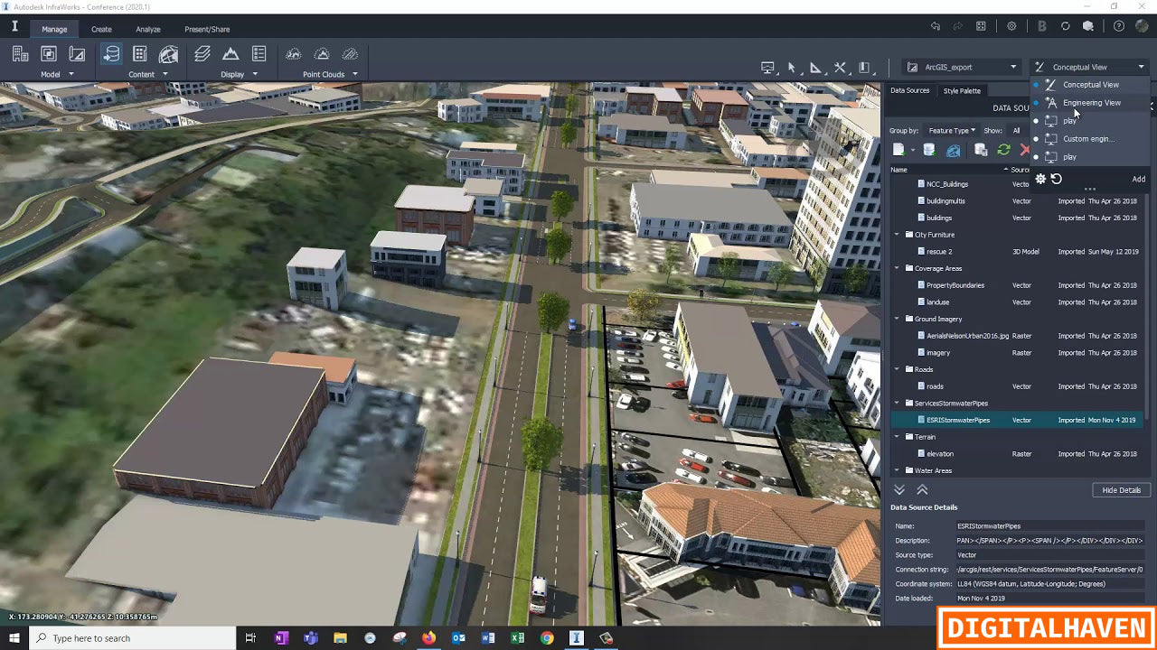 Autodesk InfraWorks 2024 - live sample