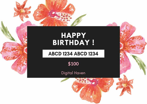 Happy Birthday Gift Card