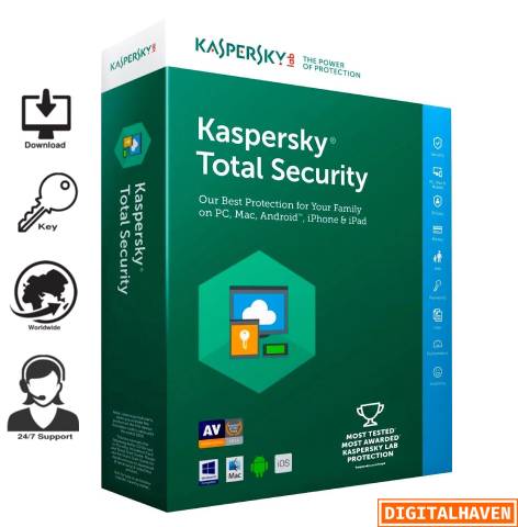 Kaspersky Total Security 2023 1-2-3-5 Devices 1 Year