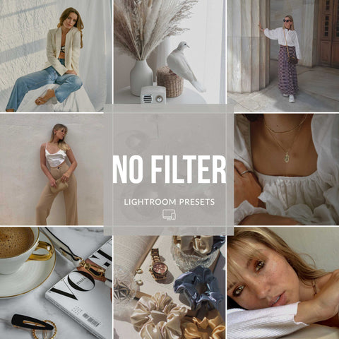 NO FILTER LIGHTROOM PRESETS