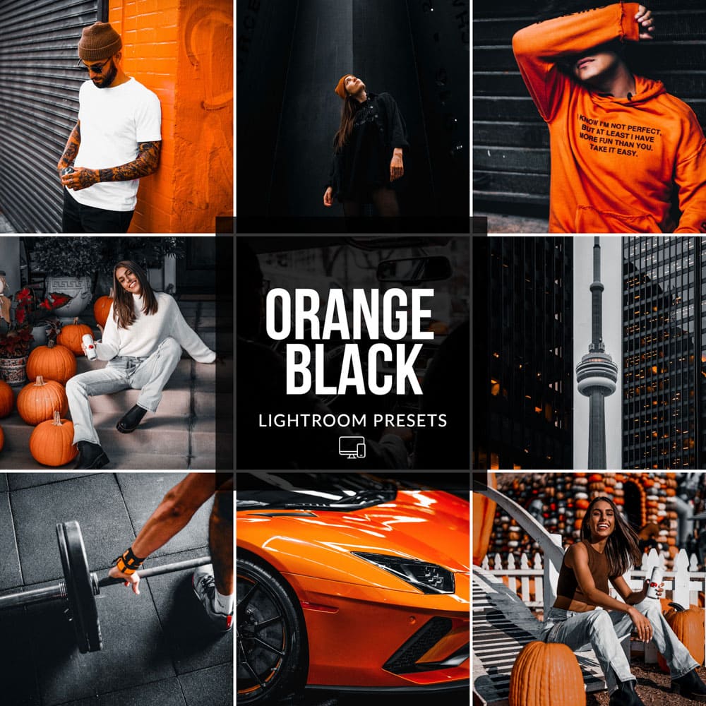 ORANGE BLACK LIGHTROOM PRESETS