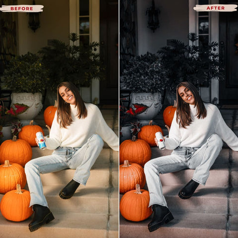 ORANGE BLACK LIGHTROOM PRESETS