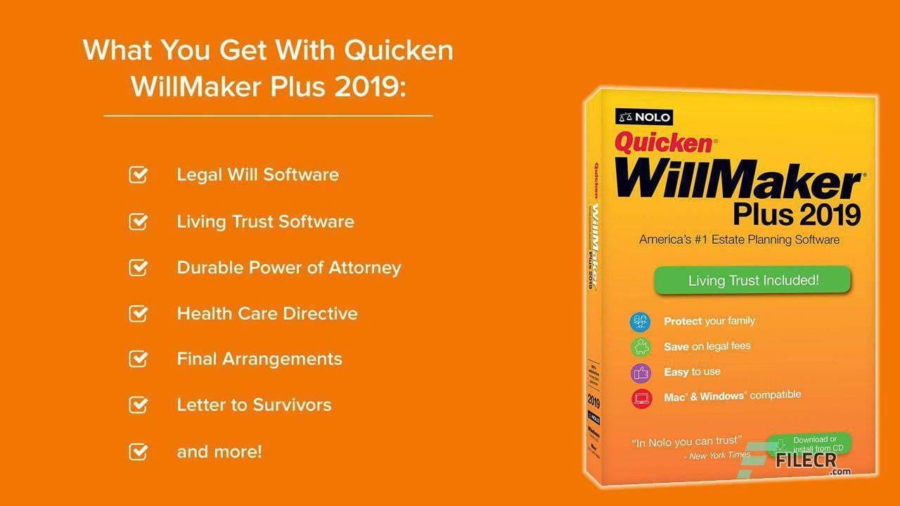 Quicken Willmaker Plus 2019 Edition 100% Genuine - SDIGITAL
