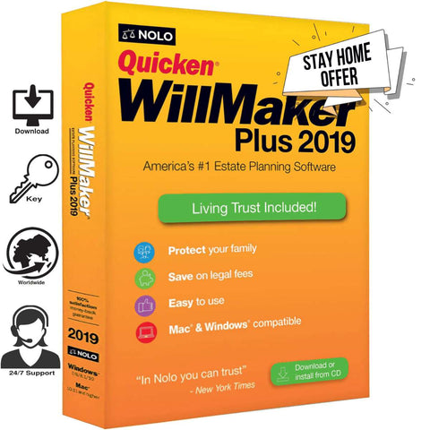 Quicken Willmaker Plus 2019 Edition 100% Genuine - SDIGITAL